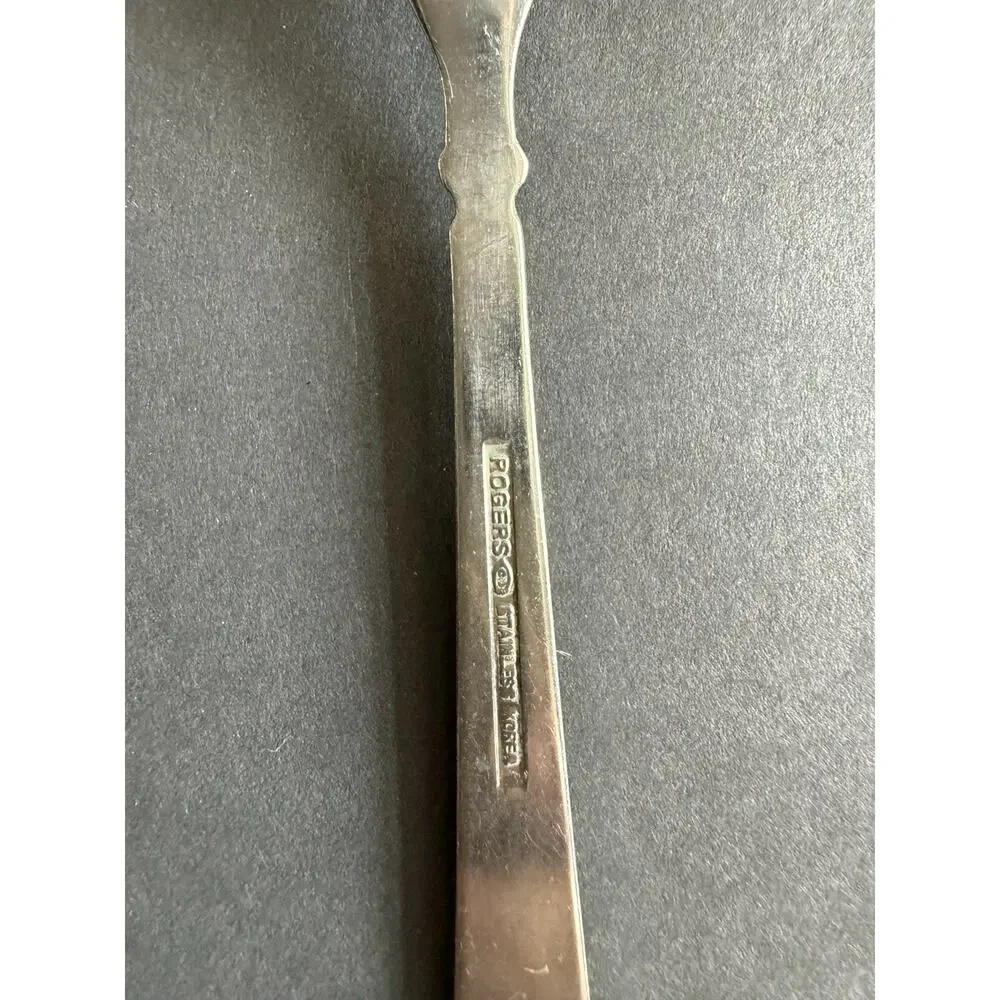 Vintage Rogers Korea Stainless Demitasse Espresso Spoon MCM Flatware